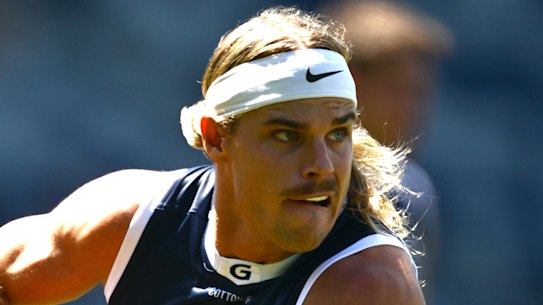 Bailey Smith made a statement with his football and with his choice of headwear.