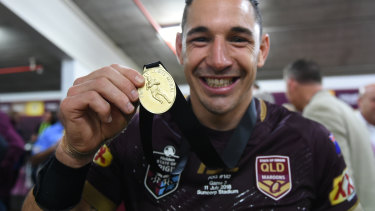 Slater won the Wally Lewis medal for player of the series in his final Origin campaign in 2018.
