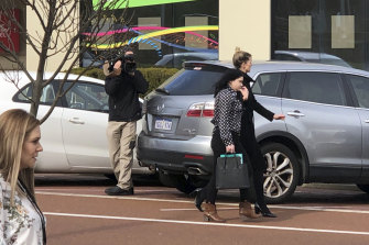 Joondalup dentist Nataliia Nairn leaves court.