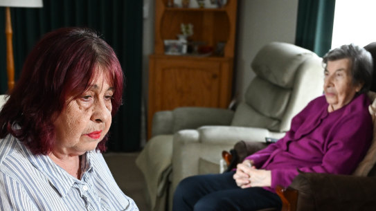 Anna Peretic with mother Franca Peretic at their Ringwood North home.