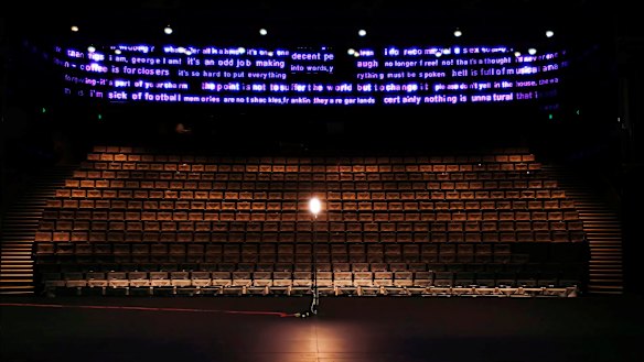 The ghost light at Sumner Theatre at Southbank,