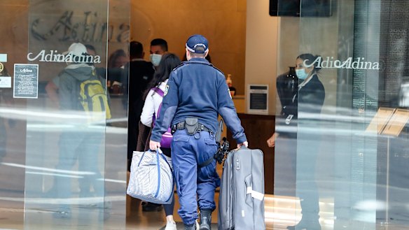 Returning travellers have been put into enforced hotel quarantine for two weeks, with the states picking up the bill.