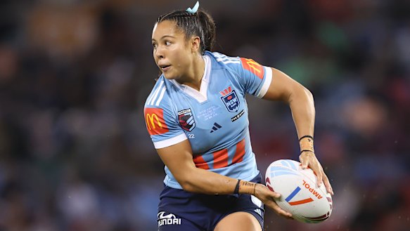 Tiana Penitani-Gray in action for NSW last year.