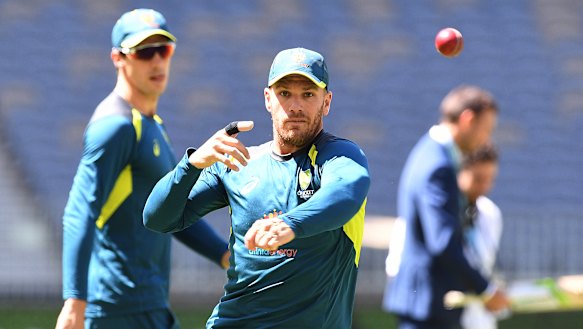 Aaron Finch's finger has taken a battering over the past month.