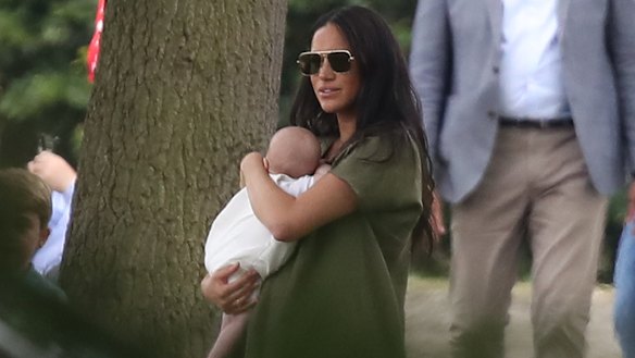 Meghan Markle was criticised for the way she held her baby.