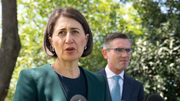 NSW Premier Gladys Berejiklian and Treasurer Dominic Perrottet.