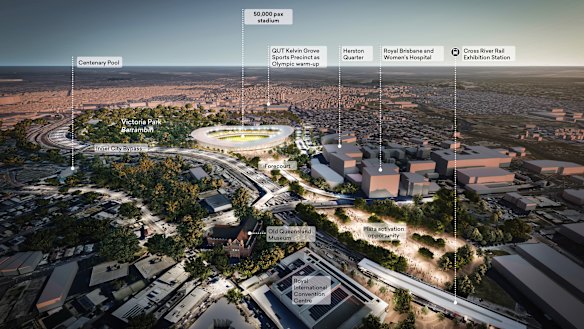 Blight Rayner’s vision for the Victoria Park stadium.