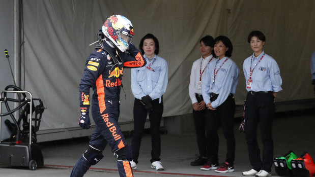 Fuming: Daniel Ricciardo vented his frustration after a poor qualifying session.