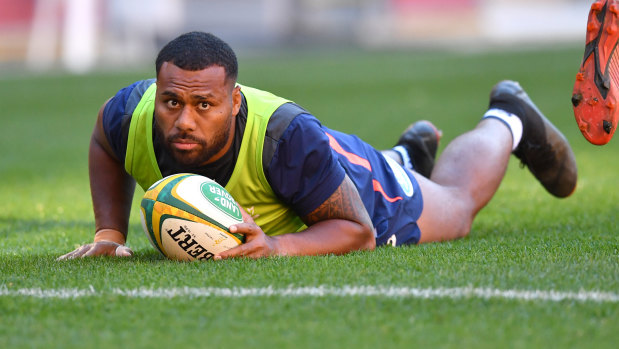 Dirty dozen: Samu Kerevi wasn't sold on the move from 13 to 12 for the Reds.