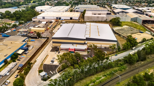 The industrial property at 37-39 Wentworth Street in Sydney's Greenacre.