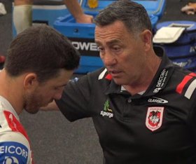 Shane Flanagan tore strips off star halfback Ben Hunt in the dressing sheds after a Dragons loss in August 2024. Hunt left the club.