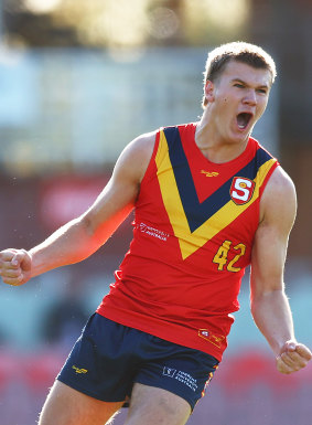 Crows father-son prospect Tyler Welsh starred for SA.