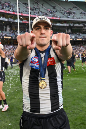 Brayden Maynard won a premiership with Collingwood in September.