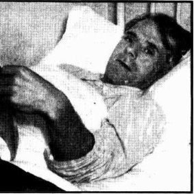 ‘Horace Ratliff in bed at Yaralla Hospital’ The Sun, July 20, 1941
