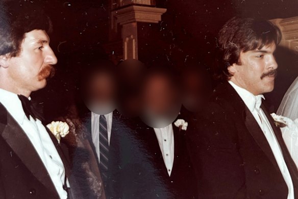 Ian and Greg Carroll at Greg's wedding.