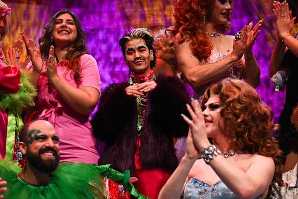 The 2026 Mardi Gras theme ECSTATICA was announced at the National Art School in Darlinghurst last October.