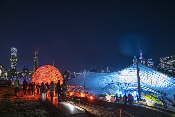 Opening night at Rising felt like an “under-attended party”. 