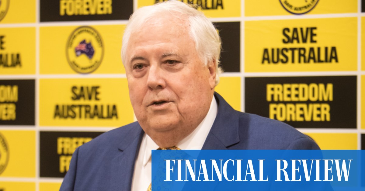 Clive Palmer lance une réclamation de 300 milliards de dollars contre l’Australie