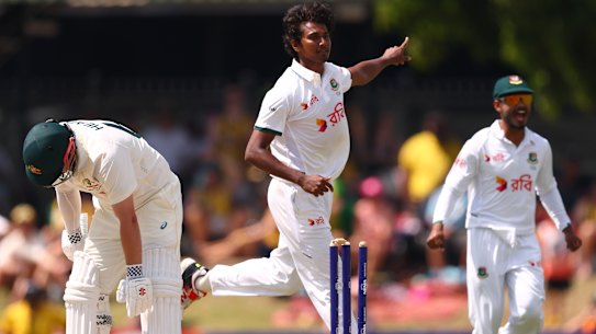 Hasan Mahmud was player of the match in Darwin. 