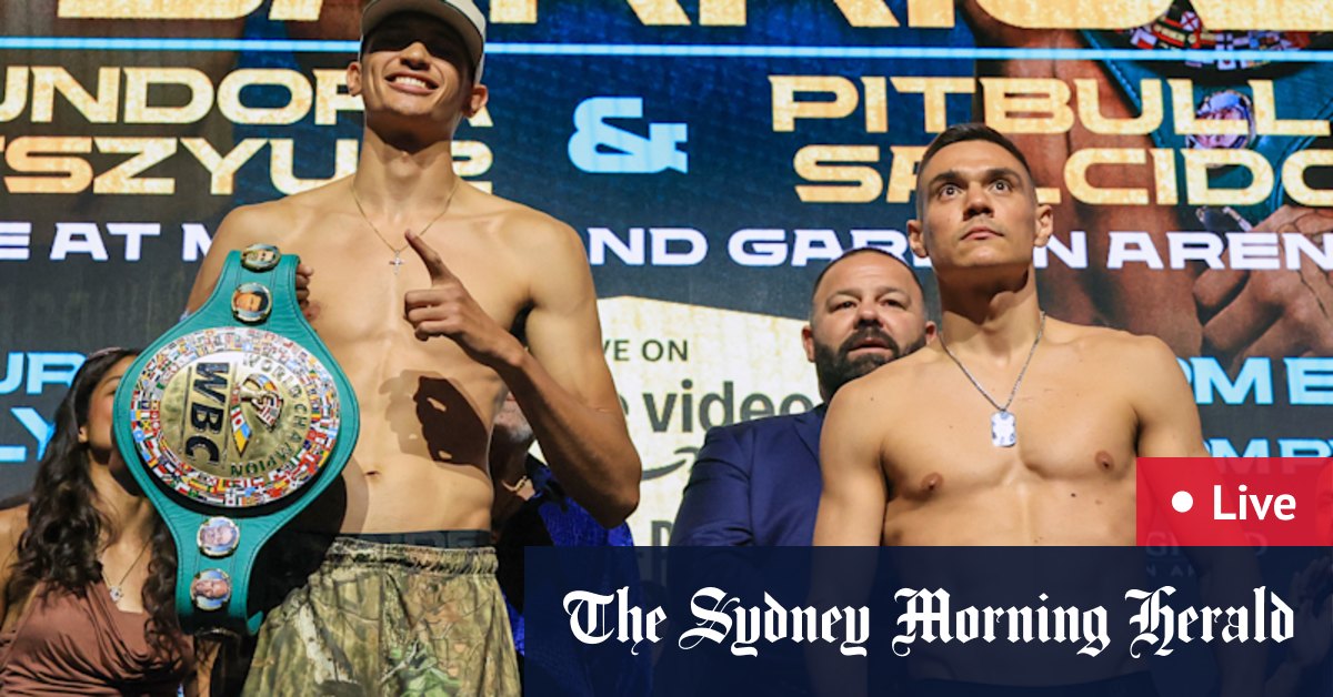 LIVE world boxing: Tim Tszyu takes on Sebastian Fundora in world title rematch in Las Vegas