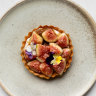 The fig, ricotta and walnut tart at Bar Rochford.