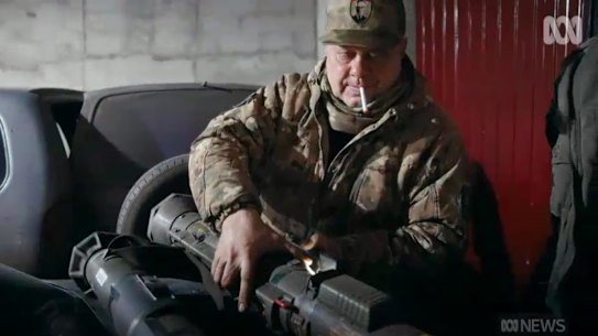Screengrab from ABC Four Corners documentary Ukraine’s War: The Other Side