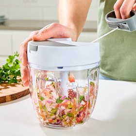 Kmart's inexpensive pull chopper.