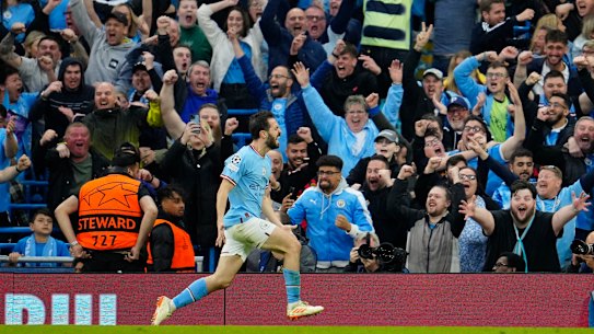 Bernardo Silva scored twice before half-time as Manchester City booked a second Champions League final appearance in three seasons.