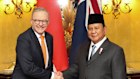Prime Minister Anthony Albanese and Indonesian President Prabowo Subianto.