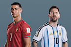 Cristiano Ronaldo (left) and Lionel Messi ahead of the World Cup.