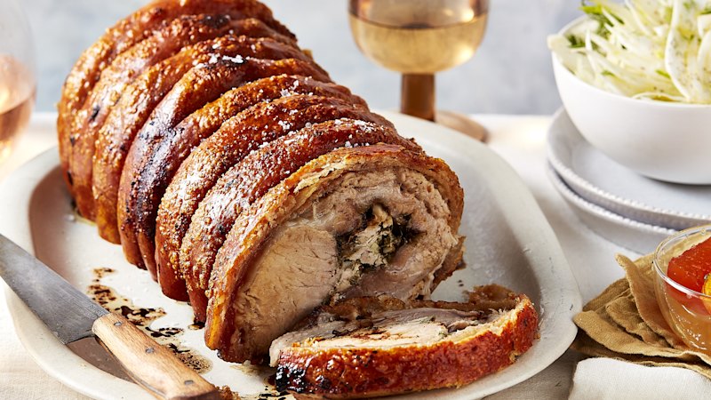 ‘Watch it like a hawk’: Adam Liaw’s porchetta with perfect crackling is easier than you think