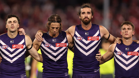 Emotions were raw as the Dockers paid tribute to former player Cam McCarthy on Friday night.
