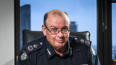 Victoria's former police commissioner Graham Ashton who retired earlier this year.