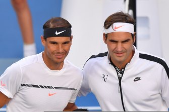 A great rivalry over the decades: Rafael Nadal and Roger Federer.