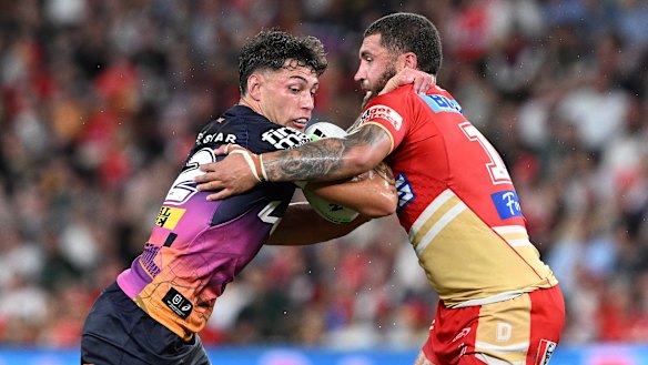 Riki (left) has declared he is “very comfortable” at Brisbane, ahead of the end of his current contract.