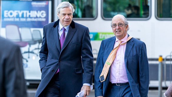 Victorian Liberal Party president Michael Kroger (left).