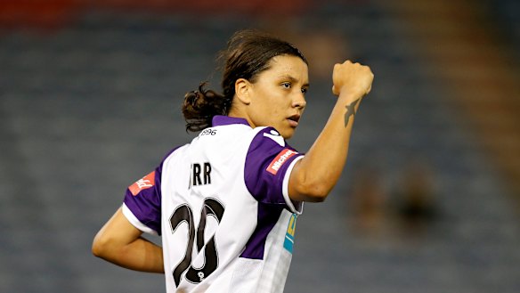 Perth Glory's superstar Sam Kerr.