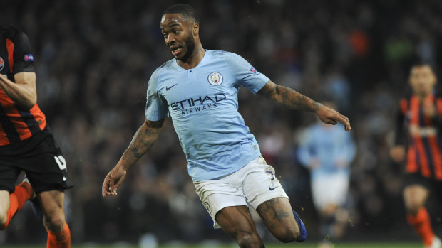 Manchester City's Raheem Sterling had an action-packed match in their big win.