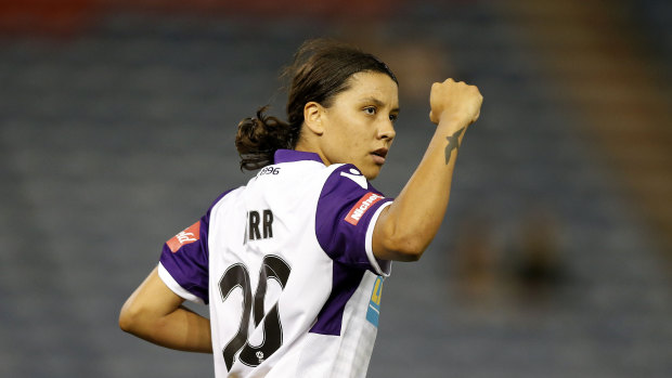 Perth Glory's superstar Sam Kerr.