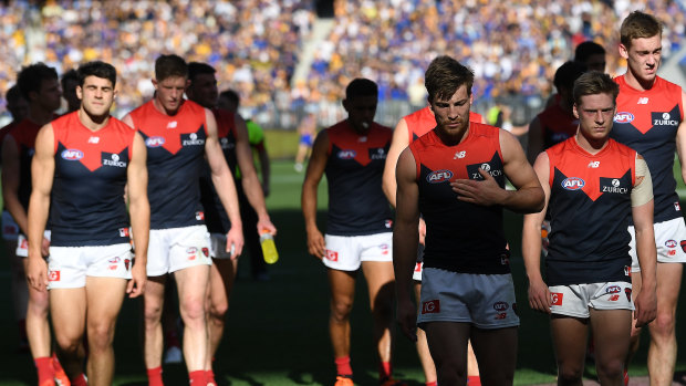 The Demons played unlike themselves against the Eagles in the preliminary final.