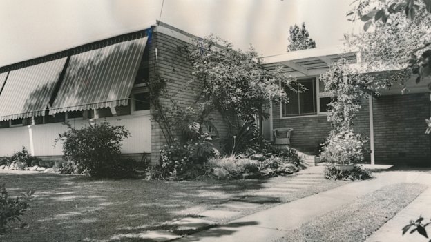 In 1970; the facade of the Whitlams’ “fancy” house.
