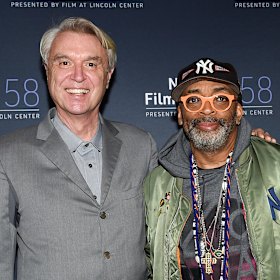 David Byrne (left) and Spike Lee at a New York screening.