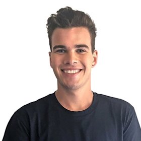 Jesse Baird as a Network Ten presenter.