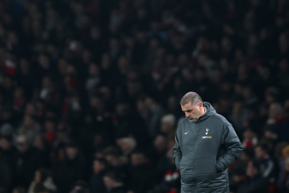 A dejected Ange Postecoglou.