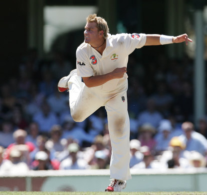 Master of spin: Shane Warne bowling at the SCG against Pakistan in 2005.