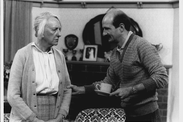 Garry McDonald and Ruth Cracknell in Mother and Son. The classic 1980s sitcom was reimagined by the ABC in 2023.