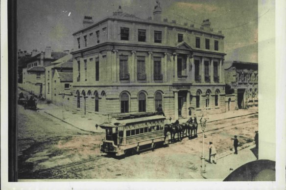 Sydney’s first tram ran along Pitt Street in 1861.