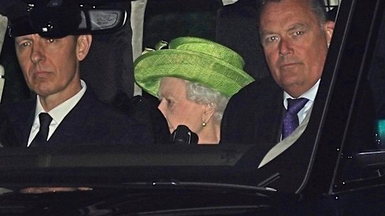 Queen Elizabeth II leaves Windsor Great Park in Berkshire, England on Sunday.