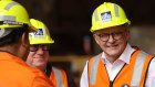 Anthony Albanese in Whyalla in 2023. The prime minister is expected to announce a major rescue package with his South Australian counterpart on Thursday.