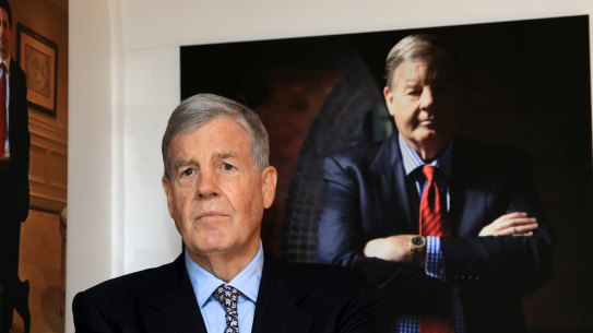 David Leckie at Machiavelli Restaurant, Sydney, back in 2014. 